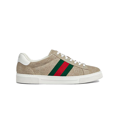 Gucci Ace Leather Oatmeal