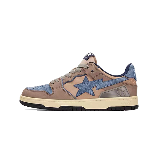 BAPE Sk8 Sta Low 'Vintage Beige Indigo'