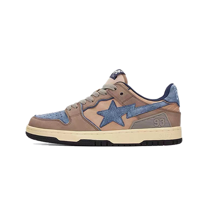 BAPE Sk8 Sta Low 'Vintage Beige Indigo'