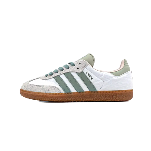 Adidas Samba OG Cloud White Silver Green