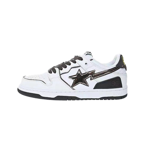 BAPE Sk8 Sta Low 'White Silver'