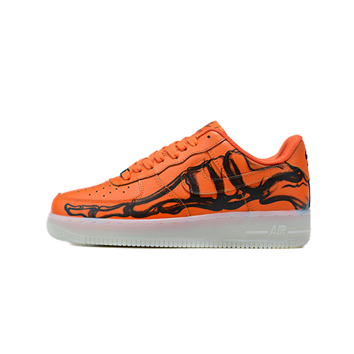 Air Force 1  "Orange Skeleton Halloween"