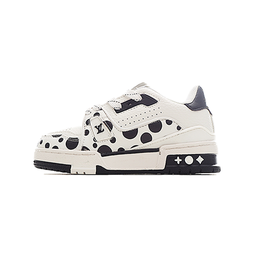 Louis Vuitton Trainer Sneaker White and Black Dots Kids/ ילדים