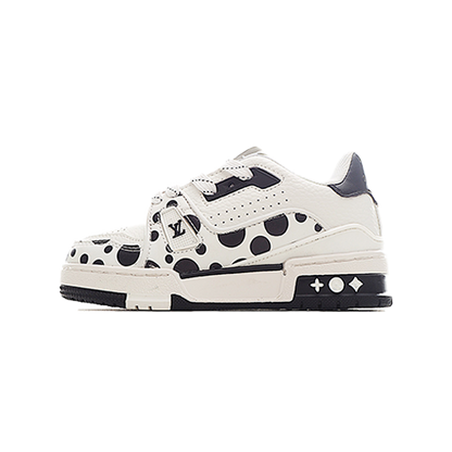 Louis Vuitton Trainer Sneaker White and Black Dots Kids/ ילדים