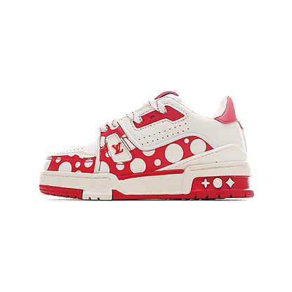 Louis Vuitton Trainer Sneaker White and Red Dots Kids/ ילדים