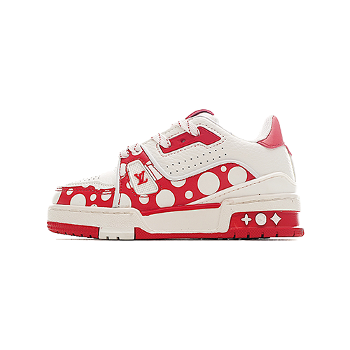 Louis Vuitton Trainer Sneaker White and Red Dots Kids/ ילדים