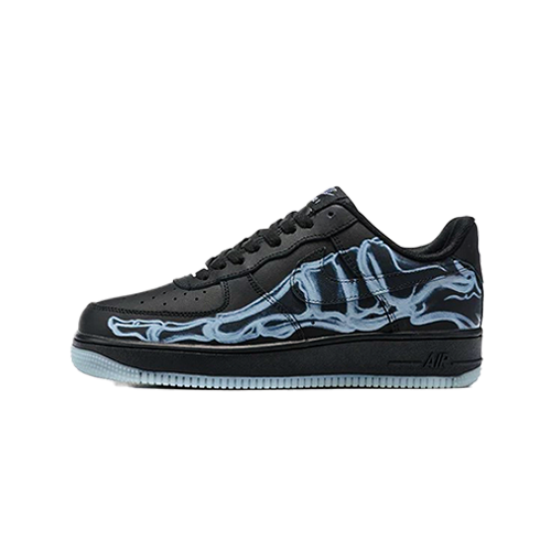 Air Force 1 "Black Skeleton Halloween" Blue