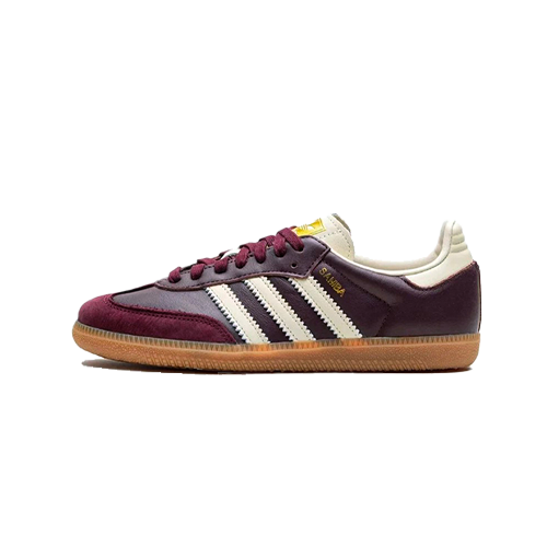 Adidas Samba OG Maroon Gold Metallic