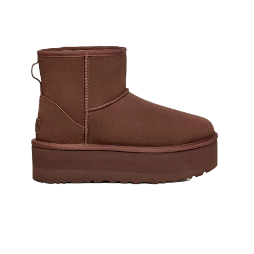 UGG Classic Mini Platform Brown | נעלי האג פלטפורמה חום עץ